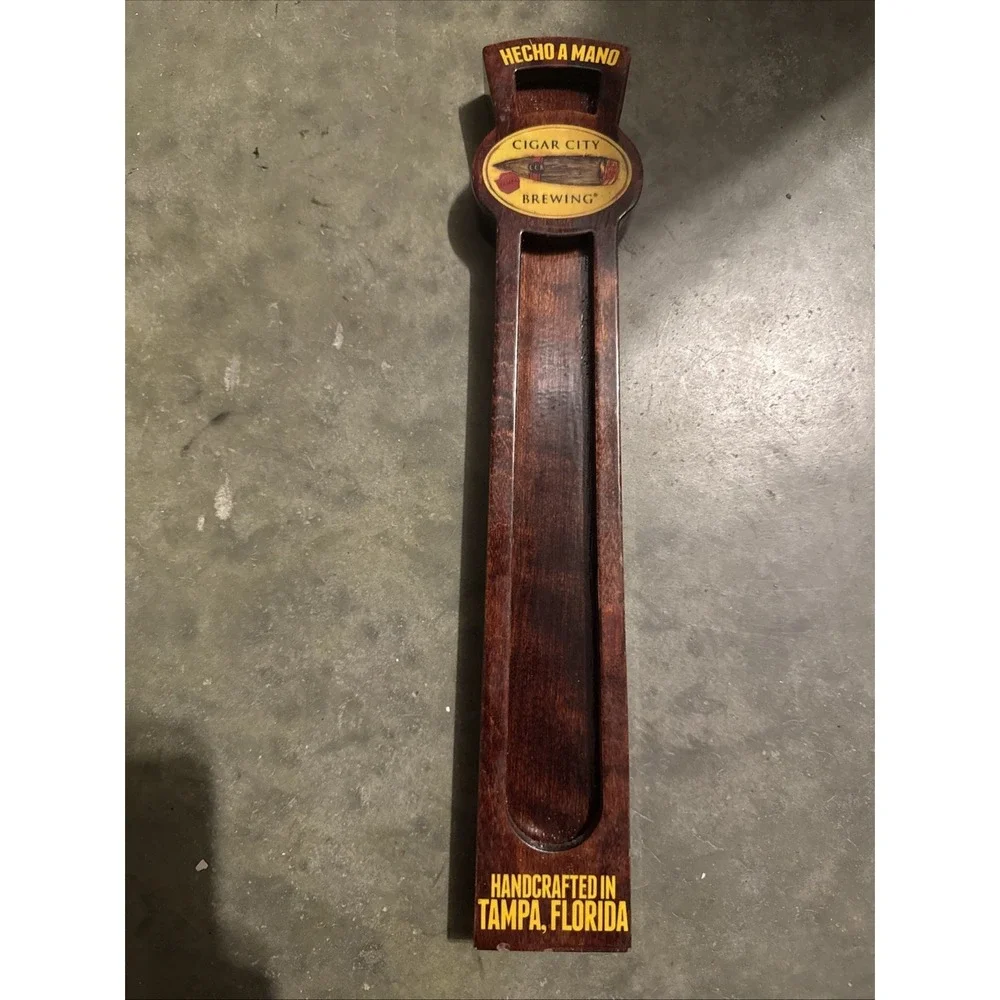 Cigar City Brewing Double Sided Brew Wooden Tap Handle 12 1/2
